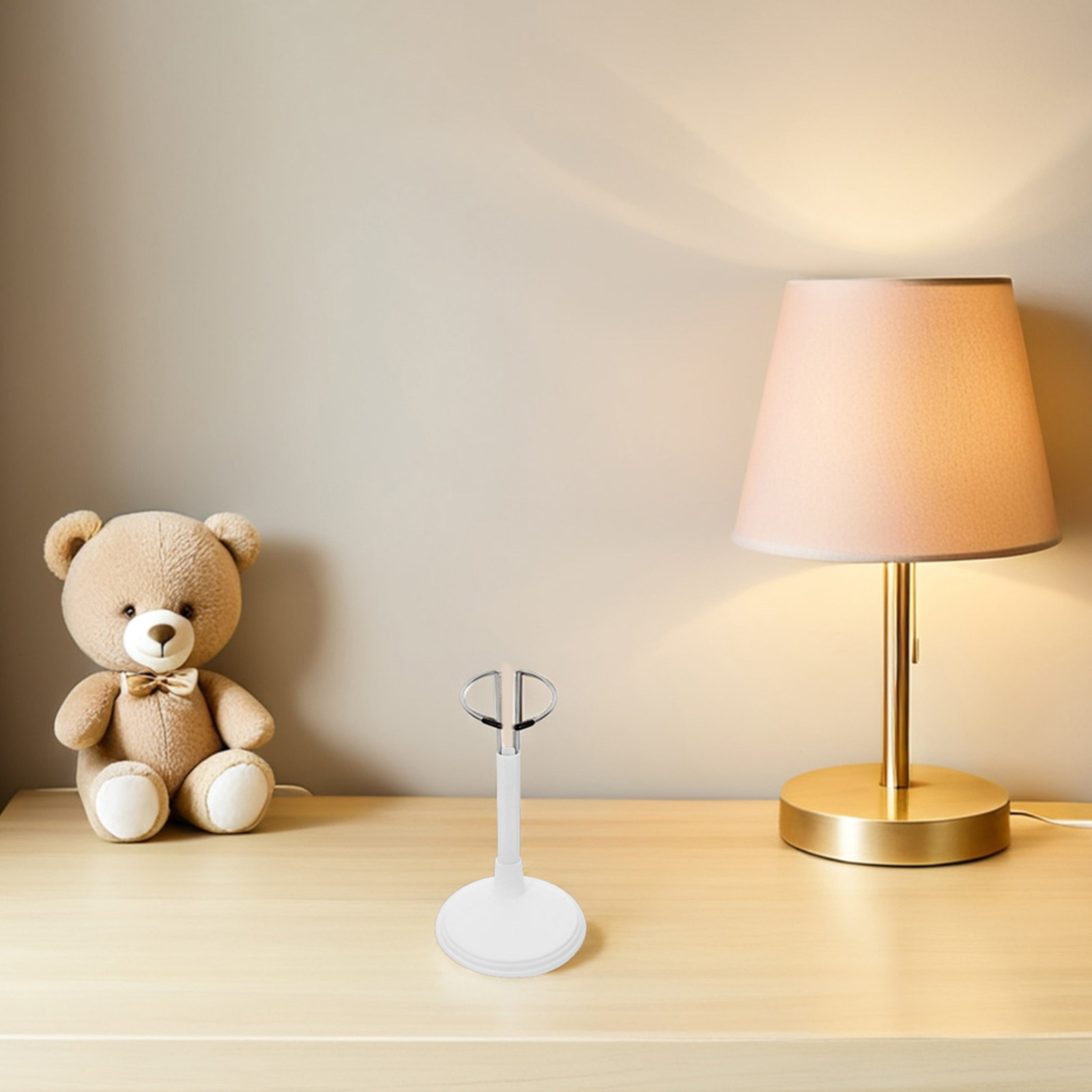 Action Figure Stand - 5 Buah Stand Putih yang Dapat