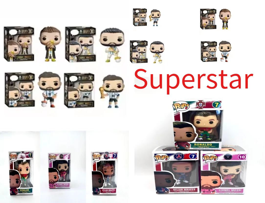 Vinyl Figure Blank - 2026 figur POP baru Messi, Cristiano