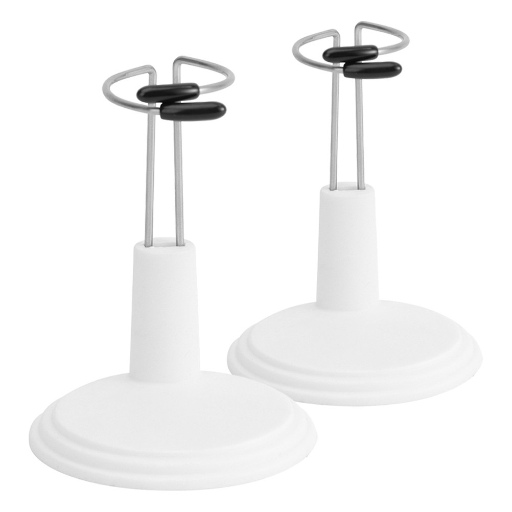 Action Figure Stand - 2 Buah Stand Display Plastik Putih