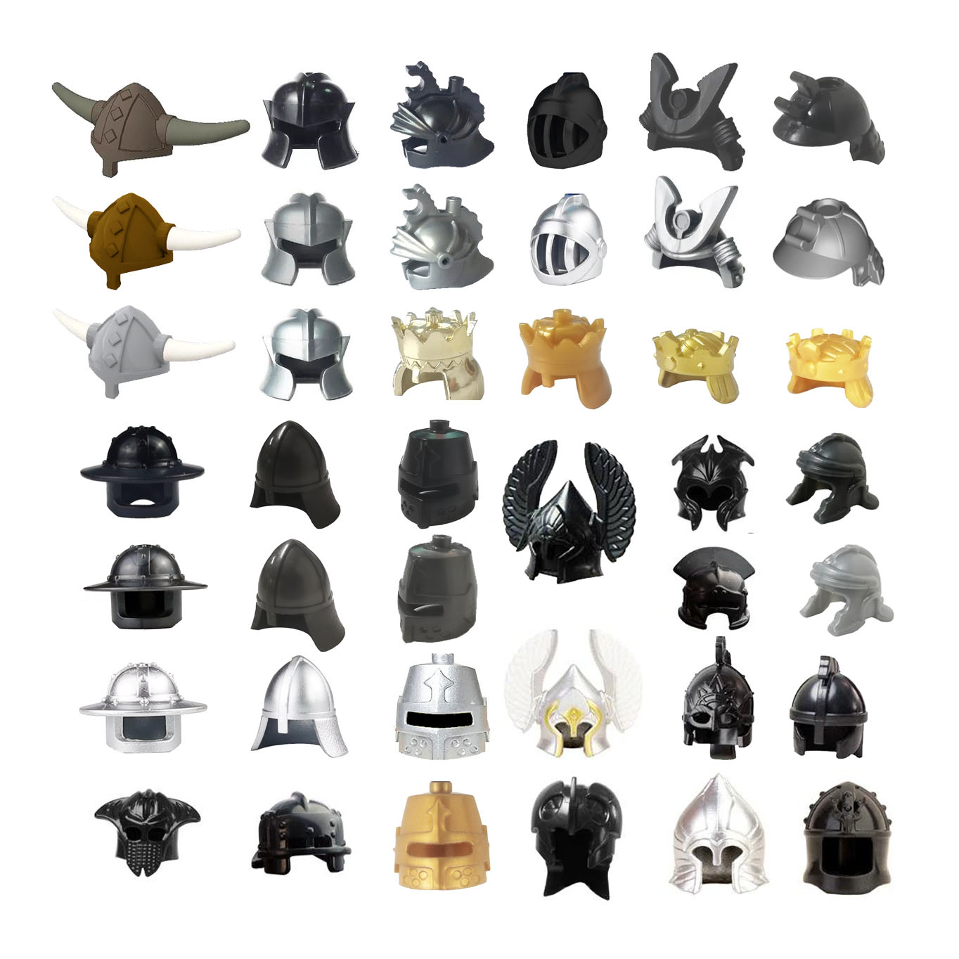 Lego Minifigure Holder - Viking topi Bullhorn usia bajak laut