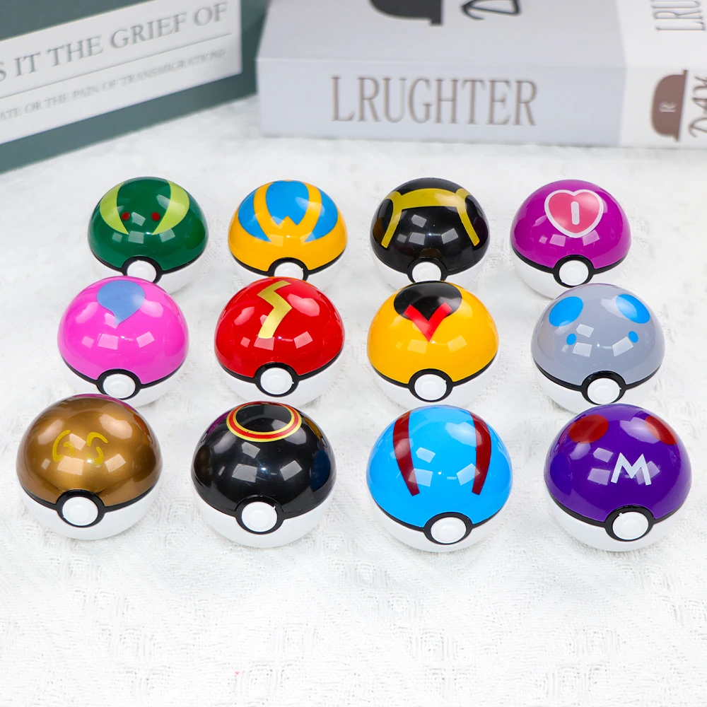 Vinyl Figure Blank - 12 Buah Bola Pokemon Pokeball Pikachu