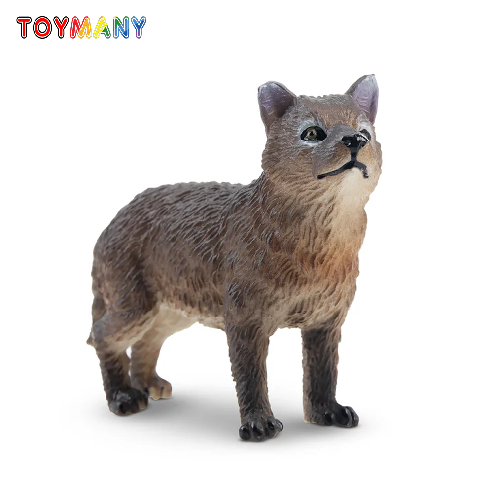 Action Figure Stand - Toymany mainan Model hewan liar serigala