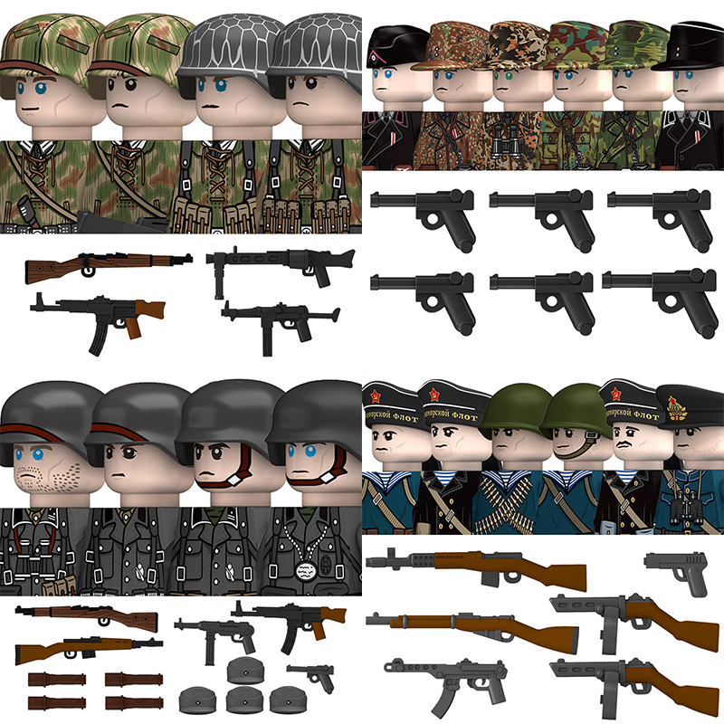 Lego Minifigure Holder - Figur Tentara Legiun Afrika Utara Jerman
