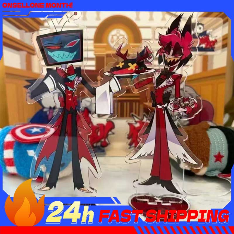 Figma Stand Set - 2pcs Aksesoris Anime Hazbin, Figur Alastor