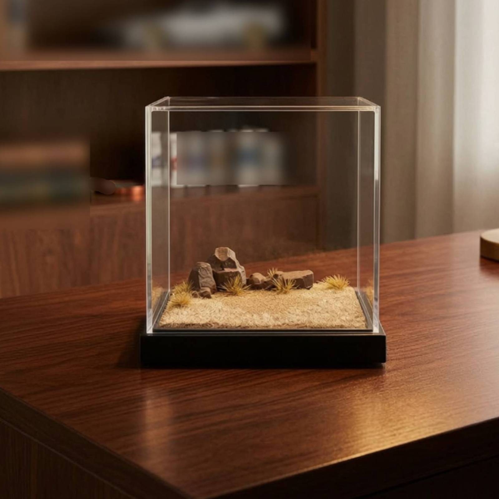 Display Case Acrylic - Kotak Pajangan Miniatur dengan Penutup Akrilik
