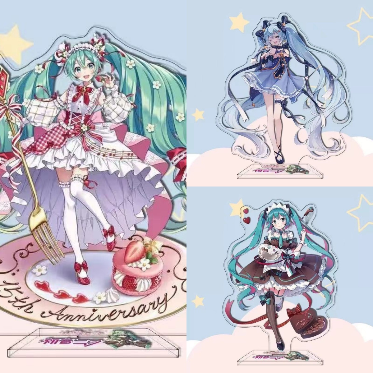 Figma Stand Set - Standee Akrilik Karakter Anime Hatsune Miku,