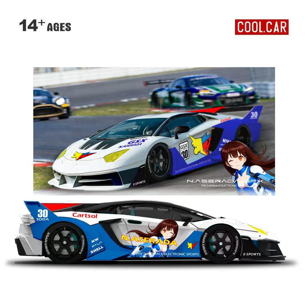 Die Cast Car 1 64 - Mobil Keren 1:64 GTEVO Superrace Electronic