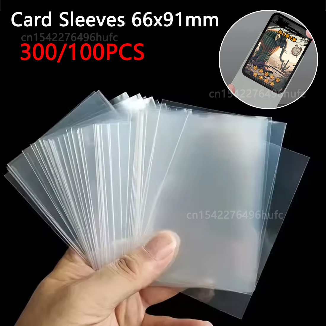 300/100Pcs 66*91mm Pelindung K - Card Penny Sleeve ulasan dan harga
