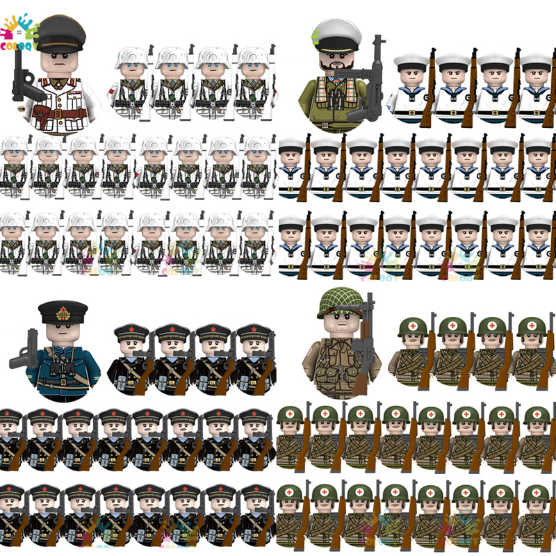 Mainan Anak 21pcs/lot WW2 N001 - Lego Minifigure Holder ulasan dan harga