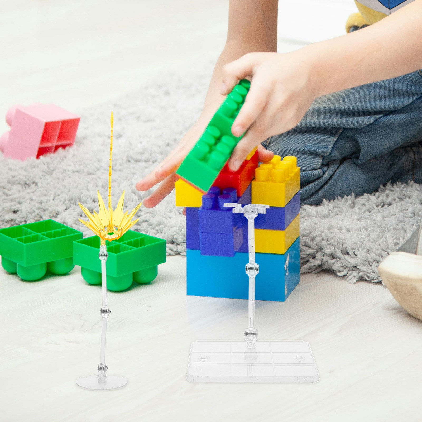 2 Buah Stand Display Efek yang - Action Figure Stand ulasan dan harga
