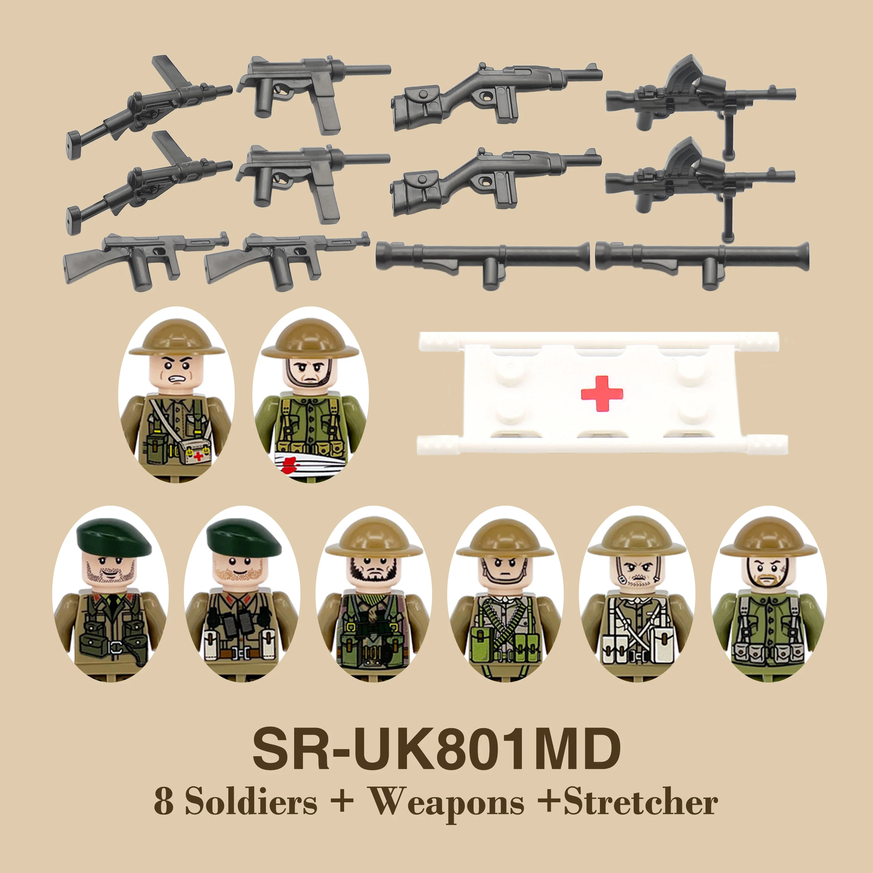 Mainan Blok Bangunan Tentara P - Lego Minifigure Holder ulasan dan harga