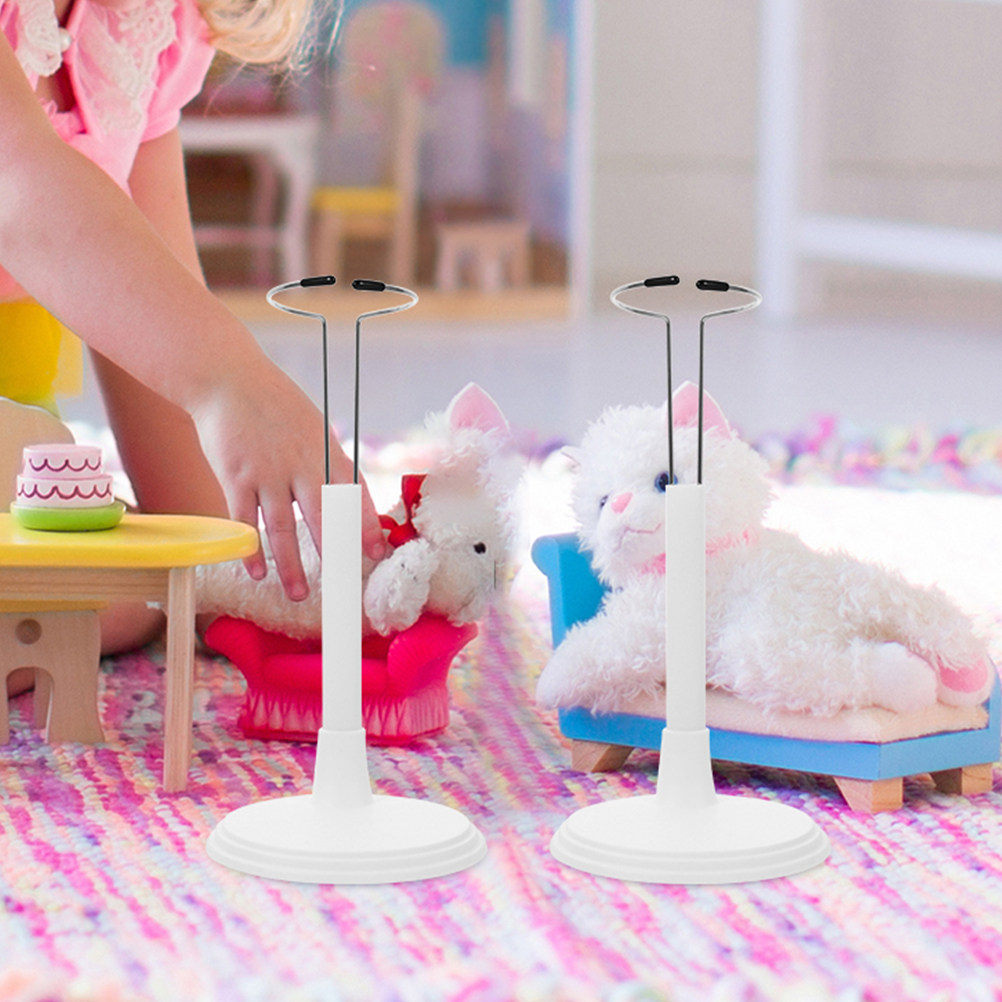 3Pcs Stand Display Plastik Put - Action Figure Stand ulasan dan harga