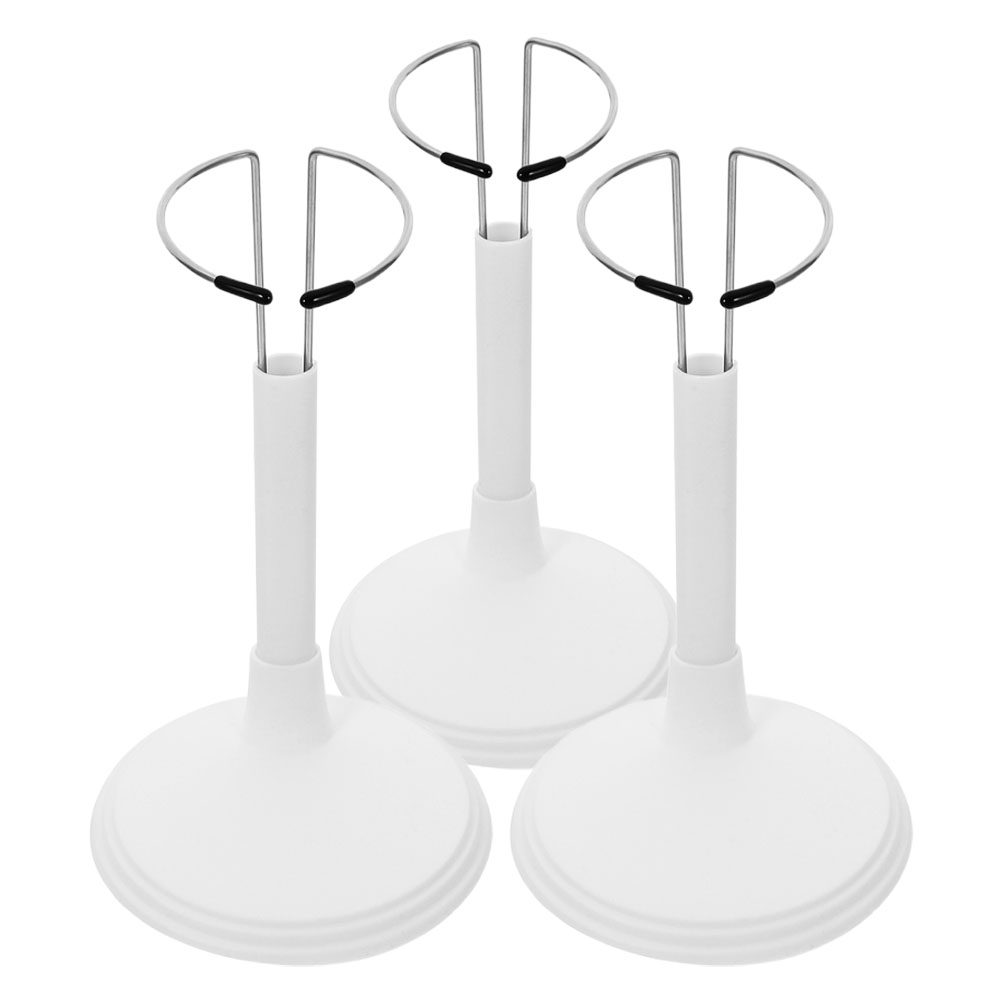 3Pcs Stand Display Plastik Put - Action Figure Stand ulasan dan harga