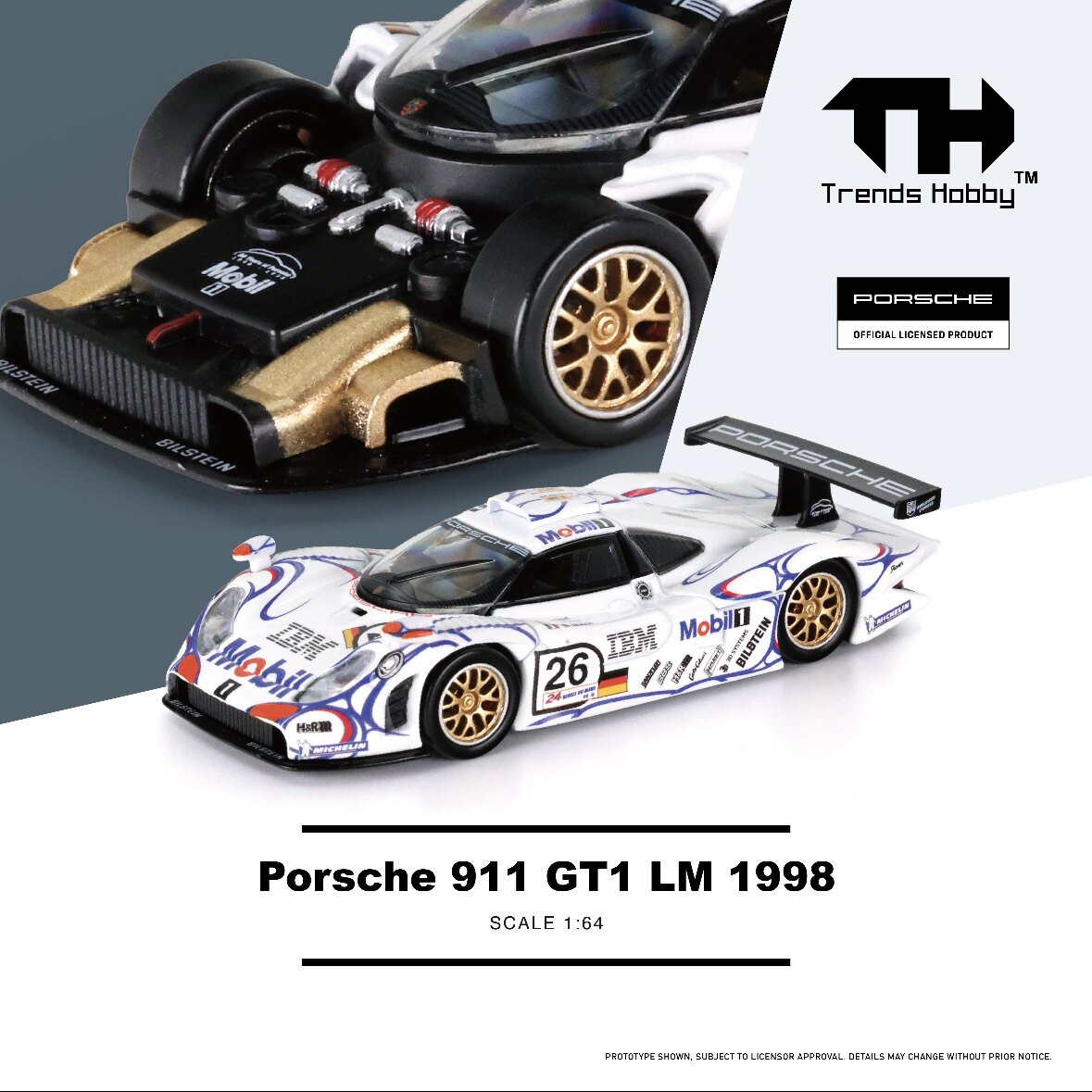 TH 1/64 Porsche 911 GT3 R LeMa - Die Cast Car 1 64 ulasan dan harga