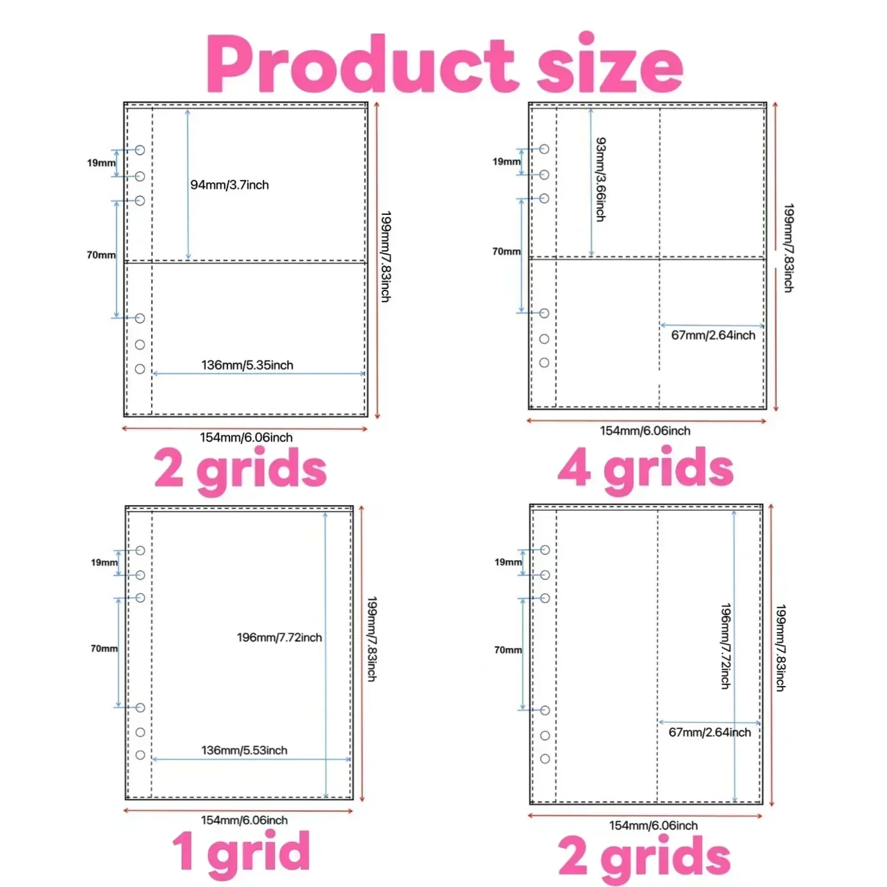 1-4 Grid Transparan Photocard  - Card Penny Sleeve ulasan dan harga
