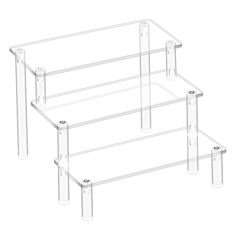 Rak Display Akrilik 1-4 Tingka - Pop Display Shelf ulasan dan harga