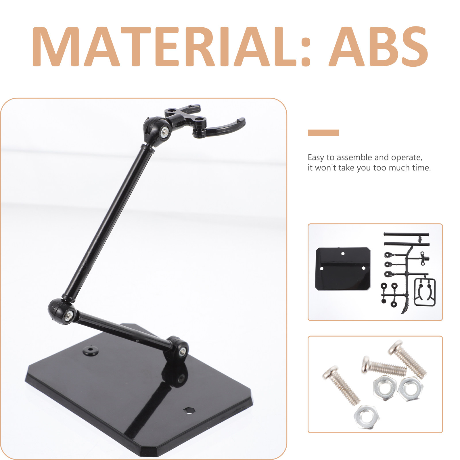 2Pcs Set Rak Display Plastik u - Action Figure Stand ulasan dan harga