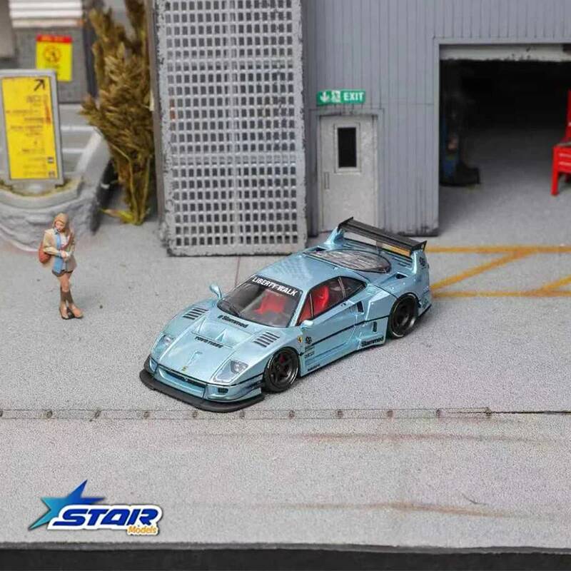STAR 1:64 LBWK F40 Ice Blue Ma - Die Cast Car 1 64 ulasan dan harga