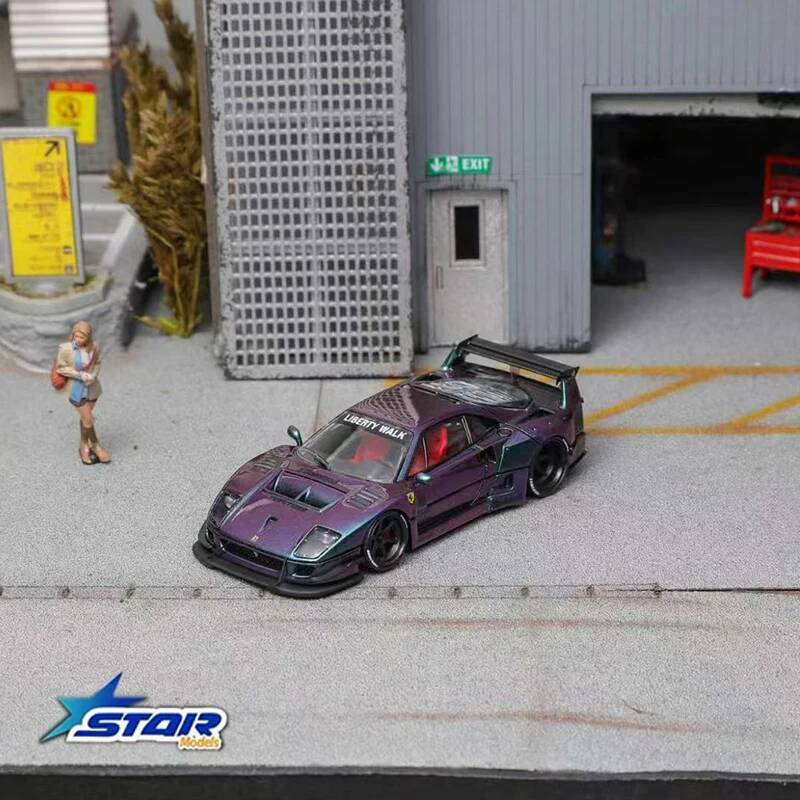 STAR 1:64 LBWK F40 Ice Blue Ma - Die Cast Car 1 64 ulasan dan harga