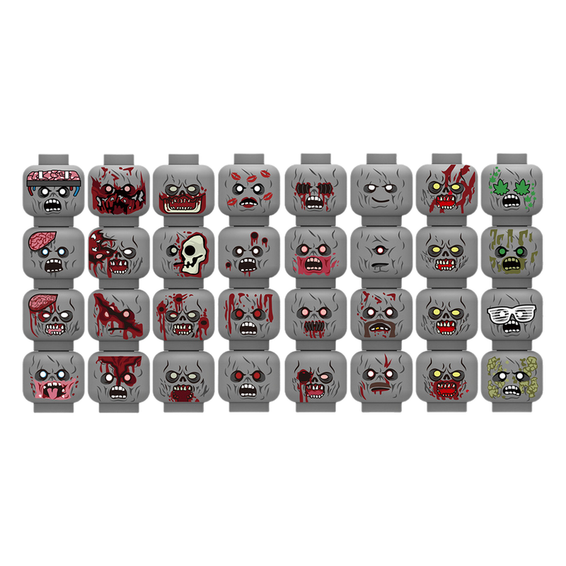 Balok Bangunan Wajah Emosional - Lego Minifigure Holder ulasan dan harga