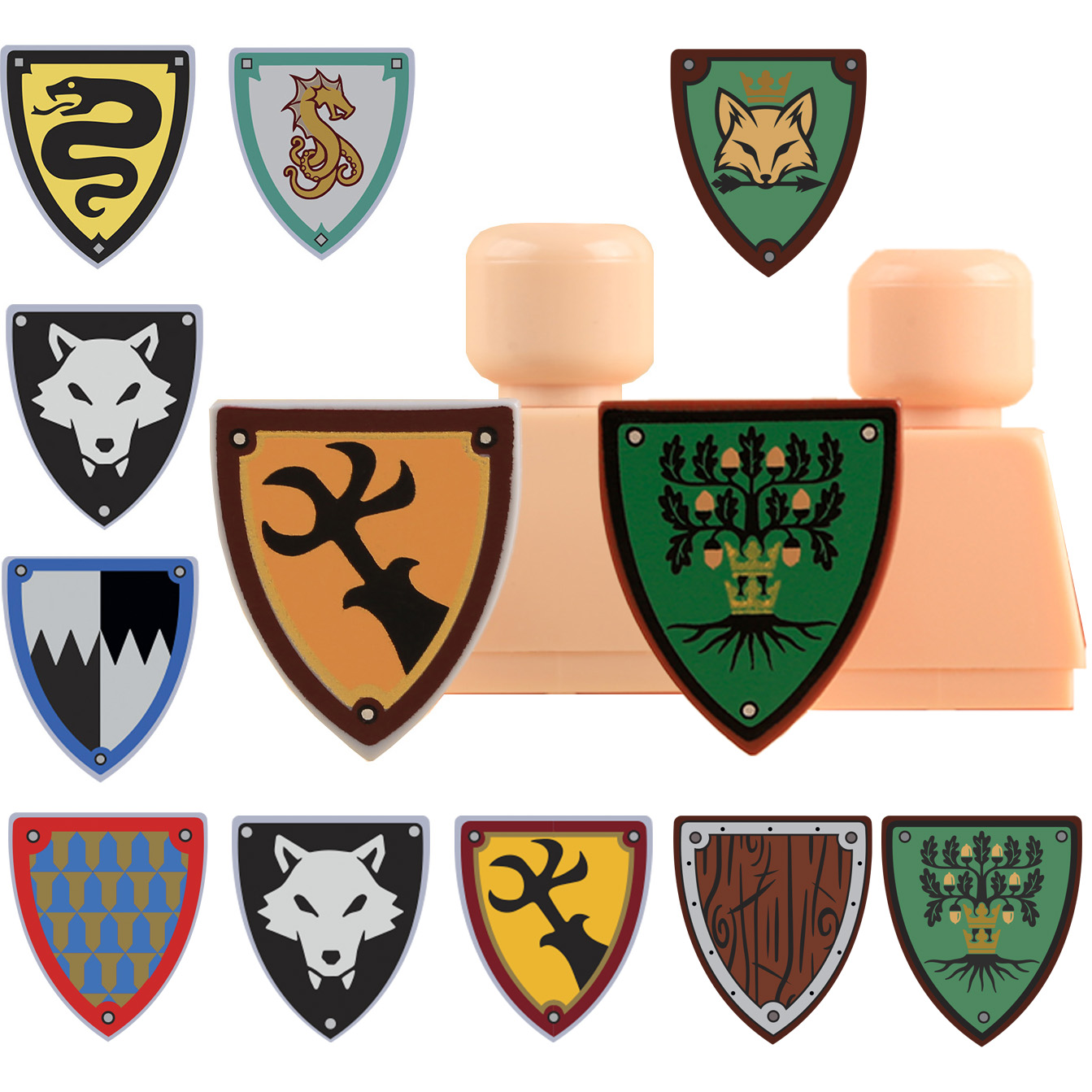 MOC Ksatria Abad Pertengahan P - Lego Minifigure Holder ulasan dan harga